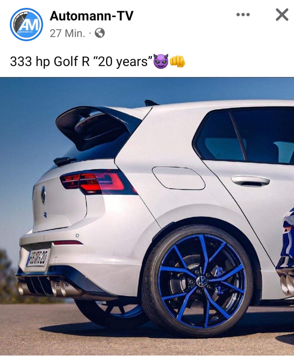 Golf 8 R 20 Jahre Sondermodel - Motorentechnik / Auspuffanlagen